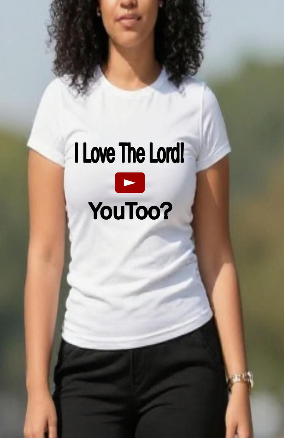 New Arrival: "I Love the Lord, You Too?" is a funny Christian T-shirt featuring a clever parody of a popular social media platform and a faith-filled message.