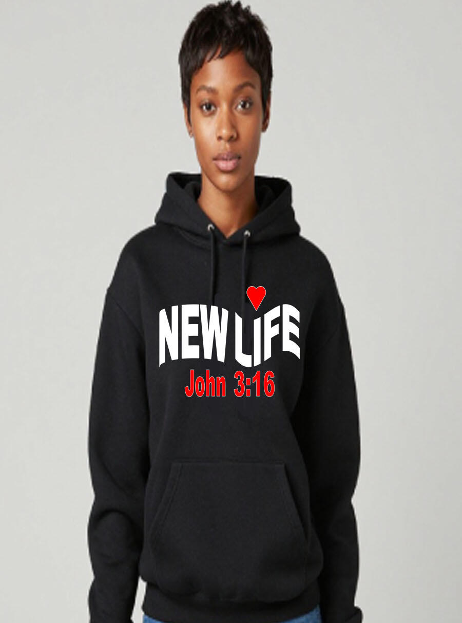 New Arrival: New Life, is All About Your Problems" is a funny Christian graphic T-shirt inspired by a classic candy bar pun, featuring scripture and a faith-filled message.