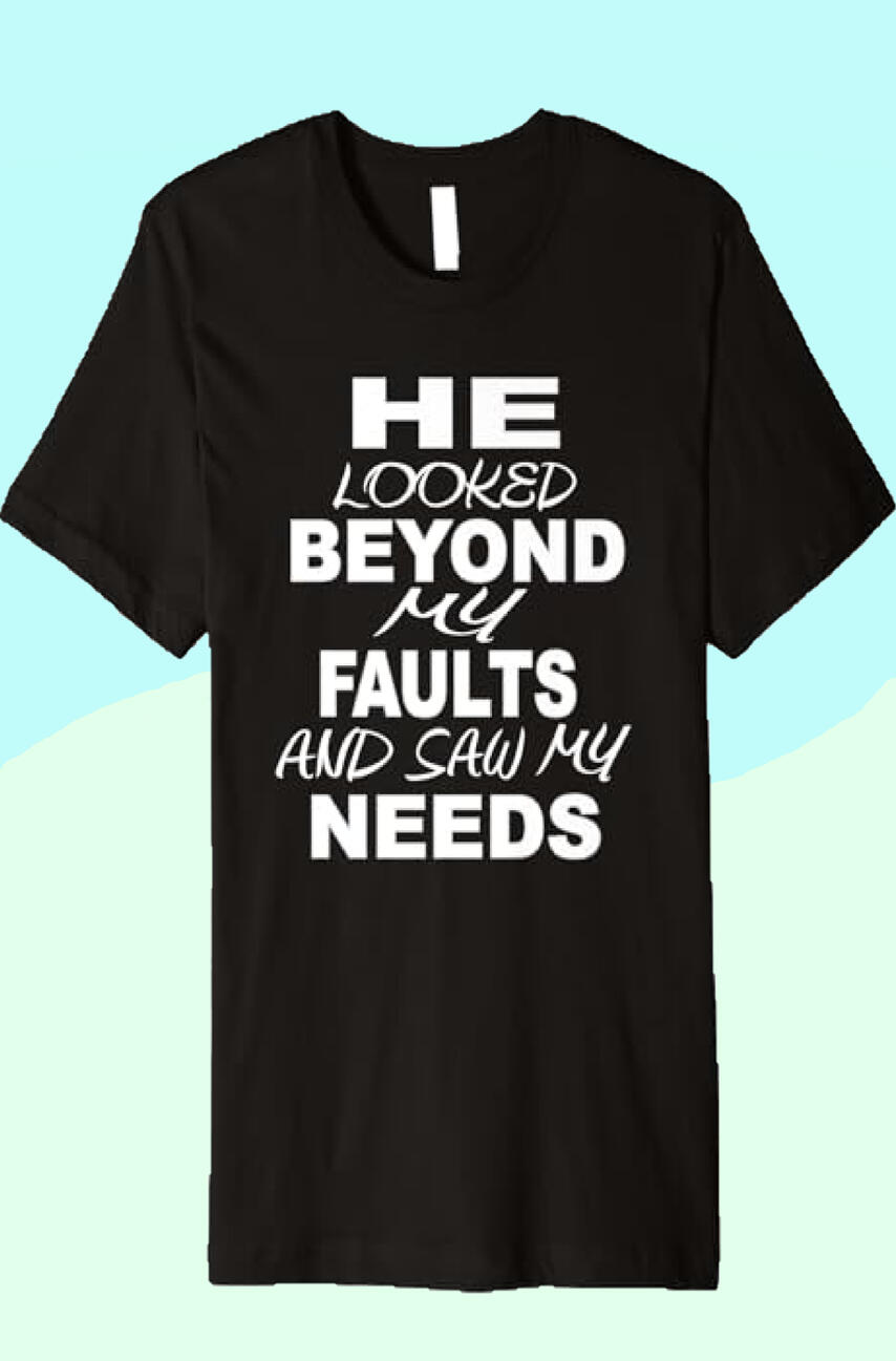 He Looked Beyond My Faults T-shirt