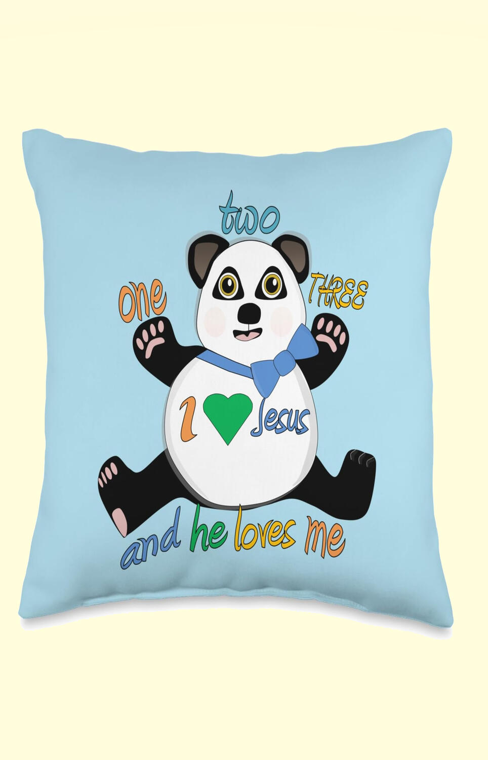 I Love Jesus And He Loves Me Christian Pillow