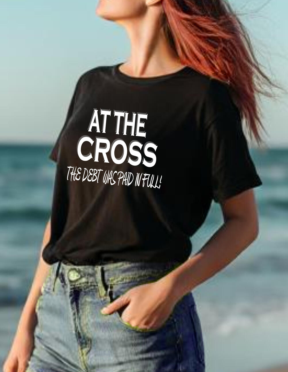 At The Cross The Debt Was Paid In Full Christian Tee